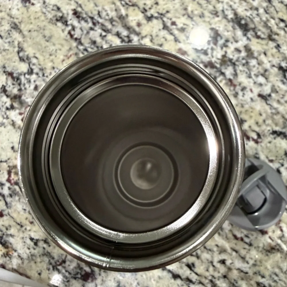 Stanley Light Gray and Silver Travel Mug - Picture 2 of 3